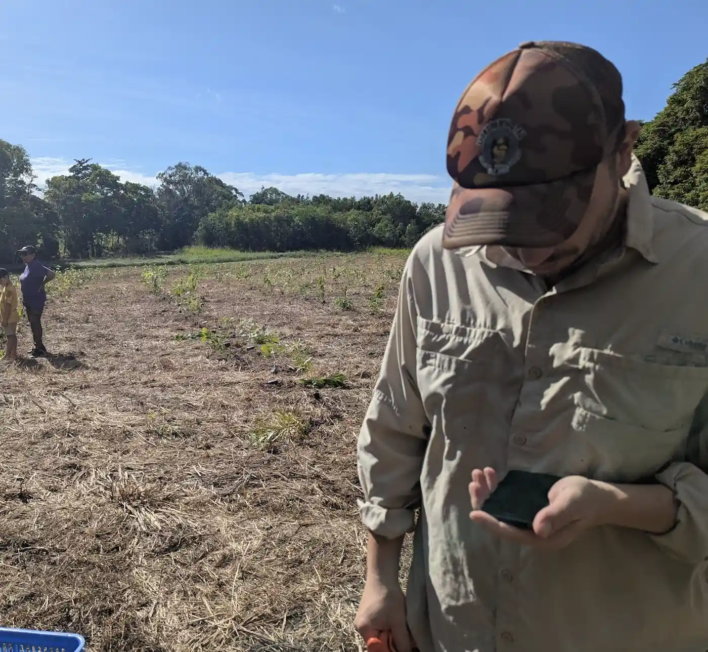 Community members participating in citizen science