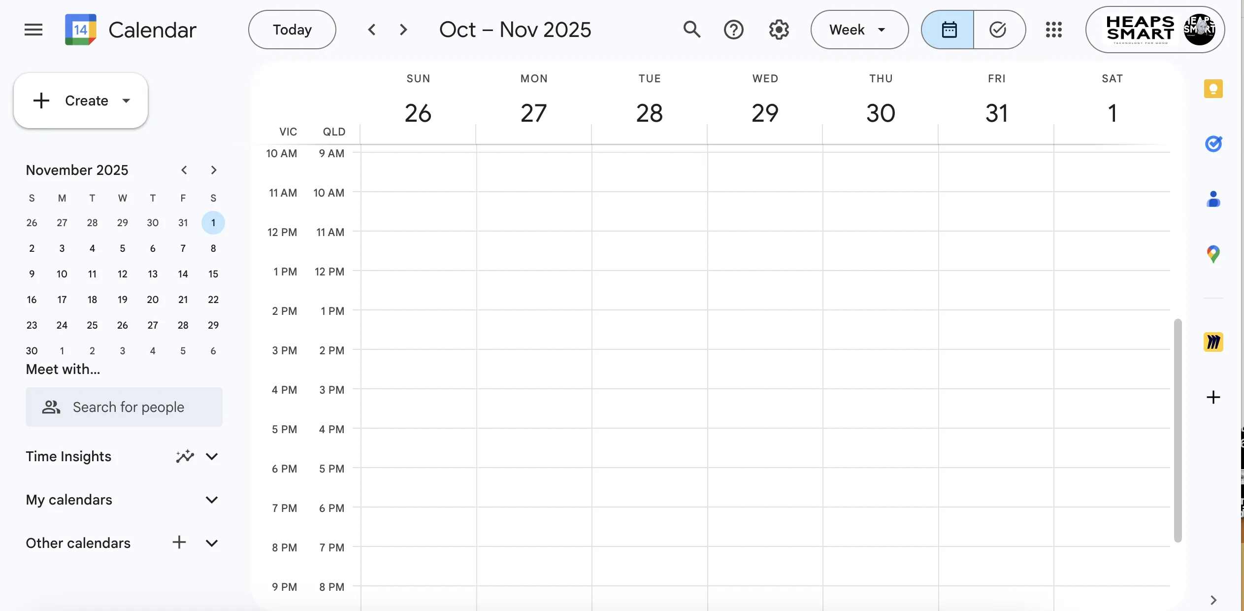 Google Calendar interface screenshot 1