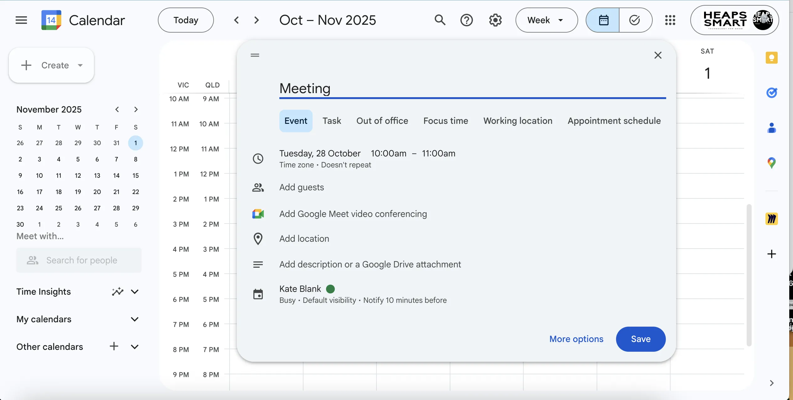 Google Calendar interface screenshot 2