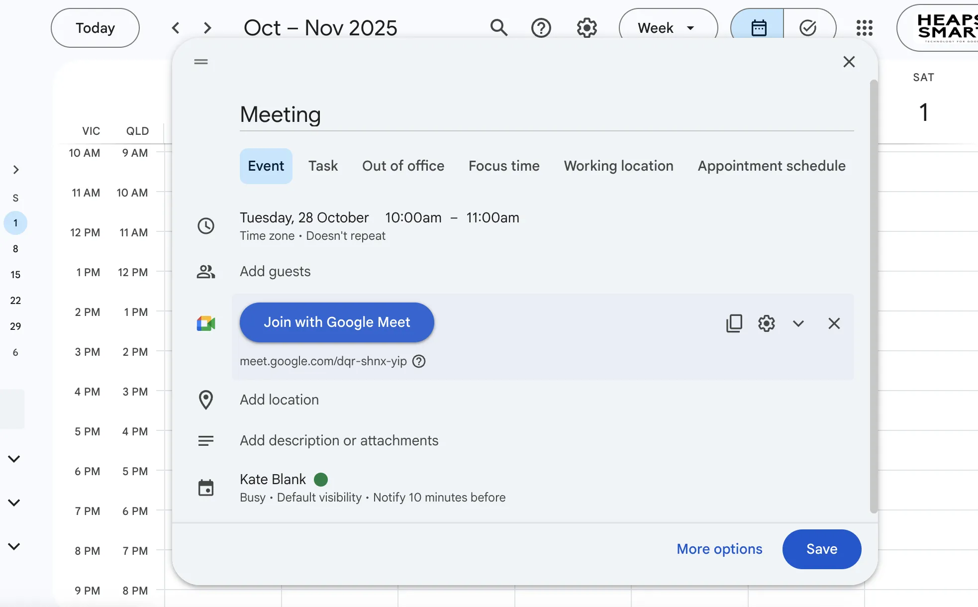 Google Calendar interface screenshot 3