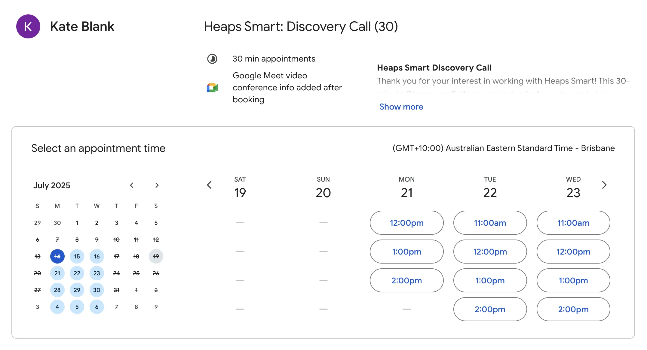 Google Calendar interface screenshot 4