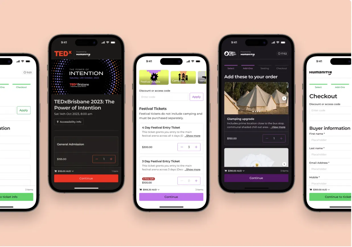 Humanitix interface screenshot 2