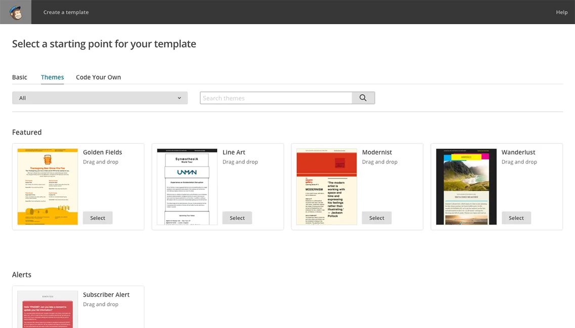 Mailchimp interface screenshot 1