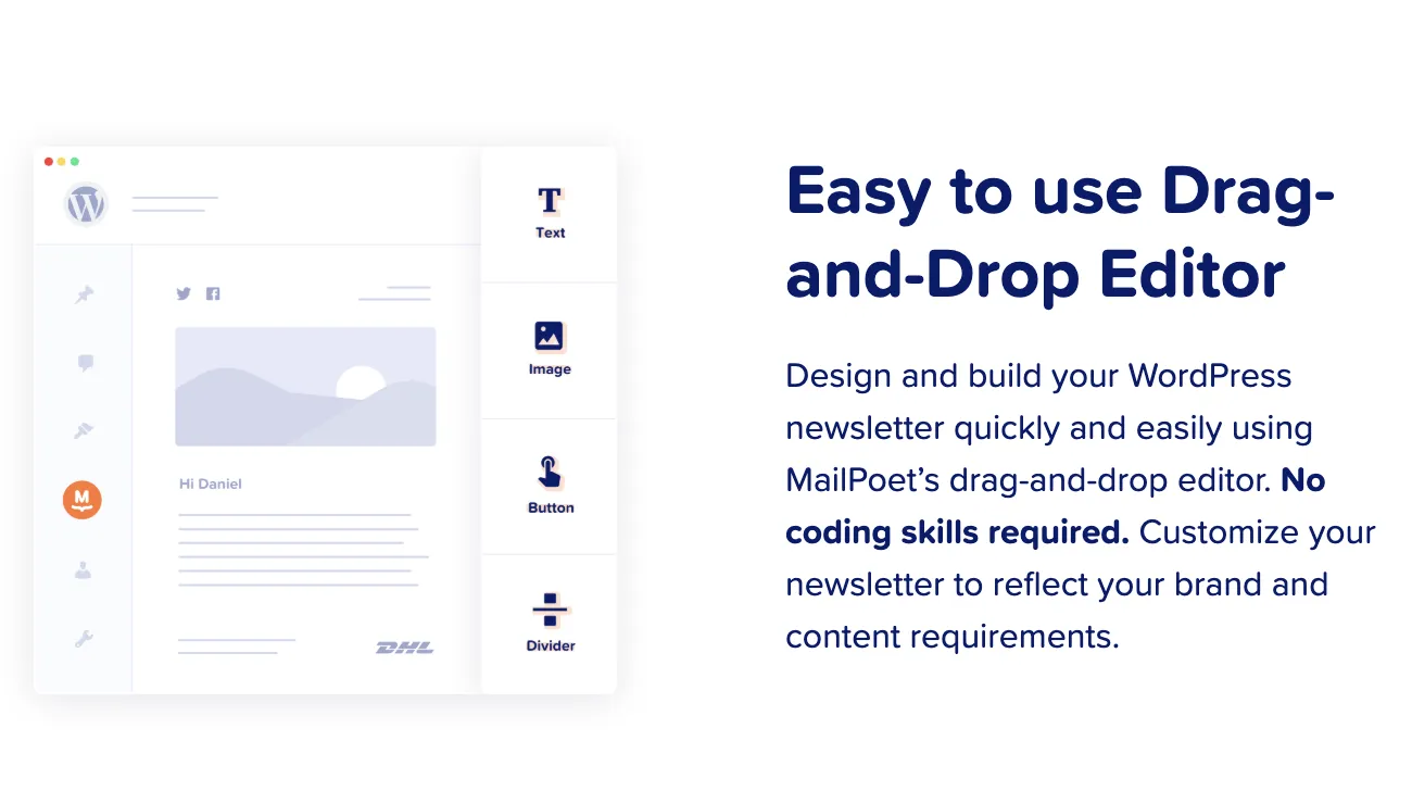MailPoet interface screenshot 1