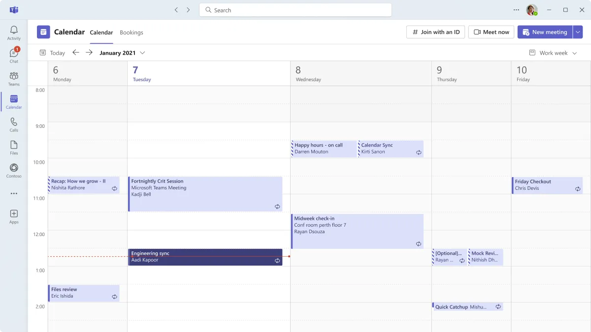Microsoft Teams interface screenshot 1