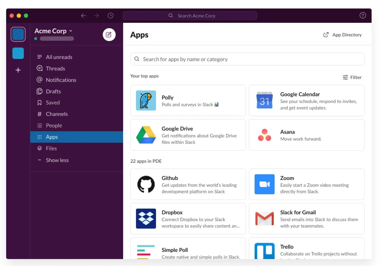 Slack interface screenshot 4