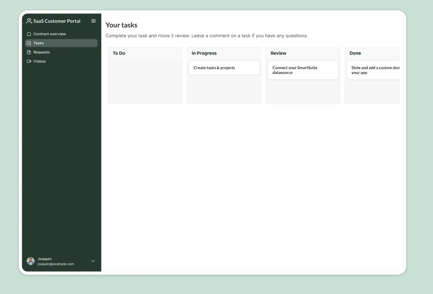 Softr interface screenshot 4