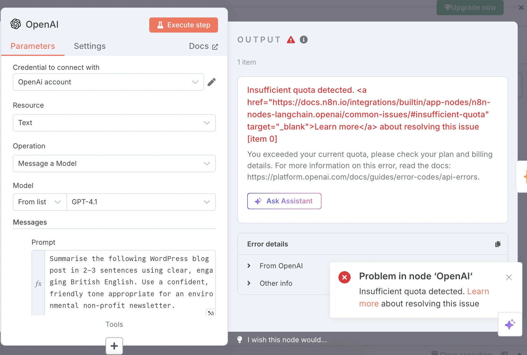 What it looks like to run out of AI-tokens