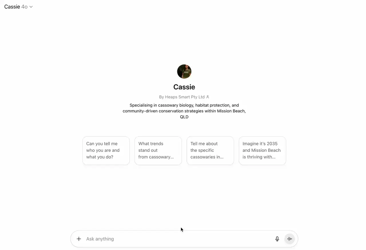Meet Cassie: the cassowary expert powered by community knowledge